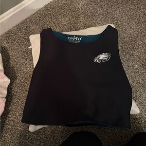 Black Crop Top with Logo